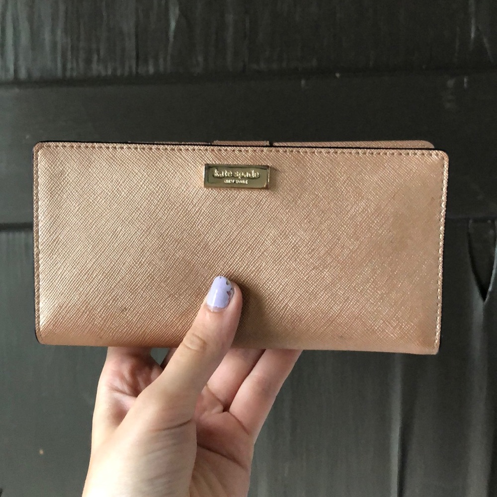 Rose gold Kate spade wallet